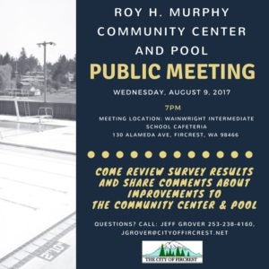 Flyer for Pool Meeting at Wainwright