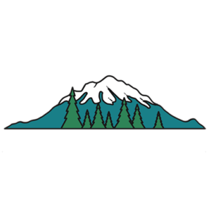 Fircrest logo - mountain with seven trees