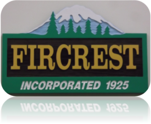 City of Fircrest wall sign