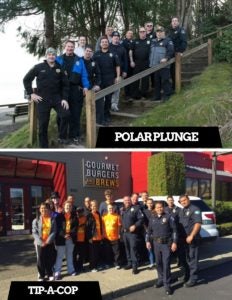 Group pictures of 2016 Polar Plunge and Tip-A-Cop Participants