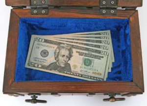 Wood cashbox