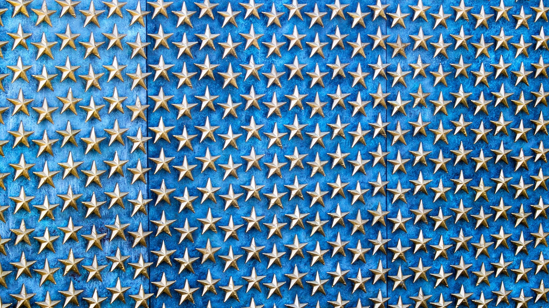 Blue wall with stars