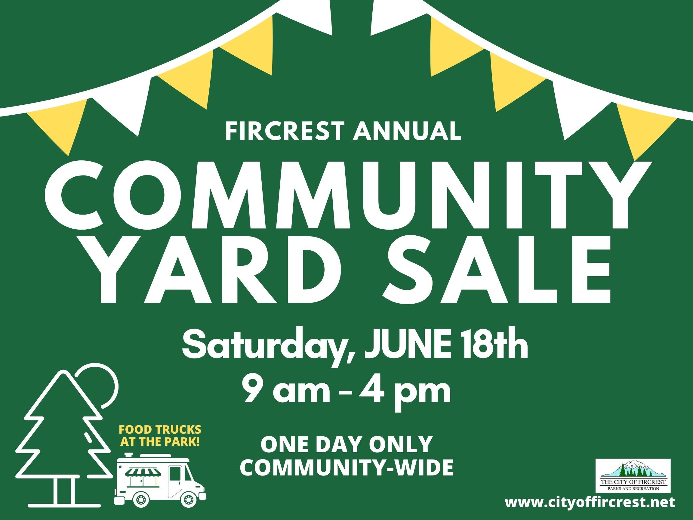 CommunityWide Yard Sale City of Fircrest
