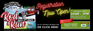 Rod Run Registration Now Open! go to fircrest.recdesk.com or click here