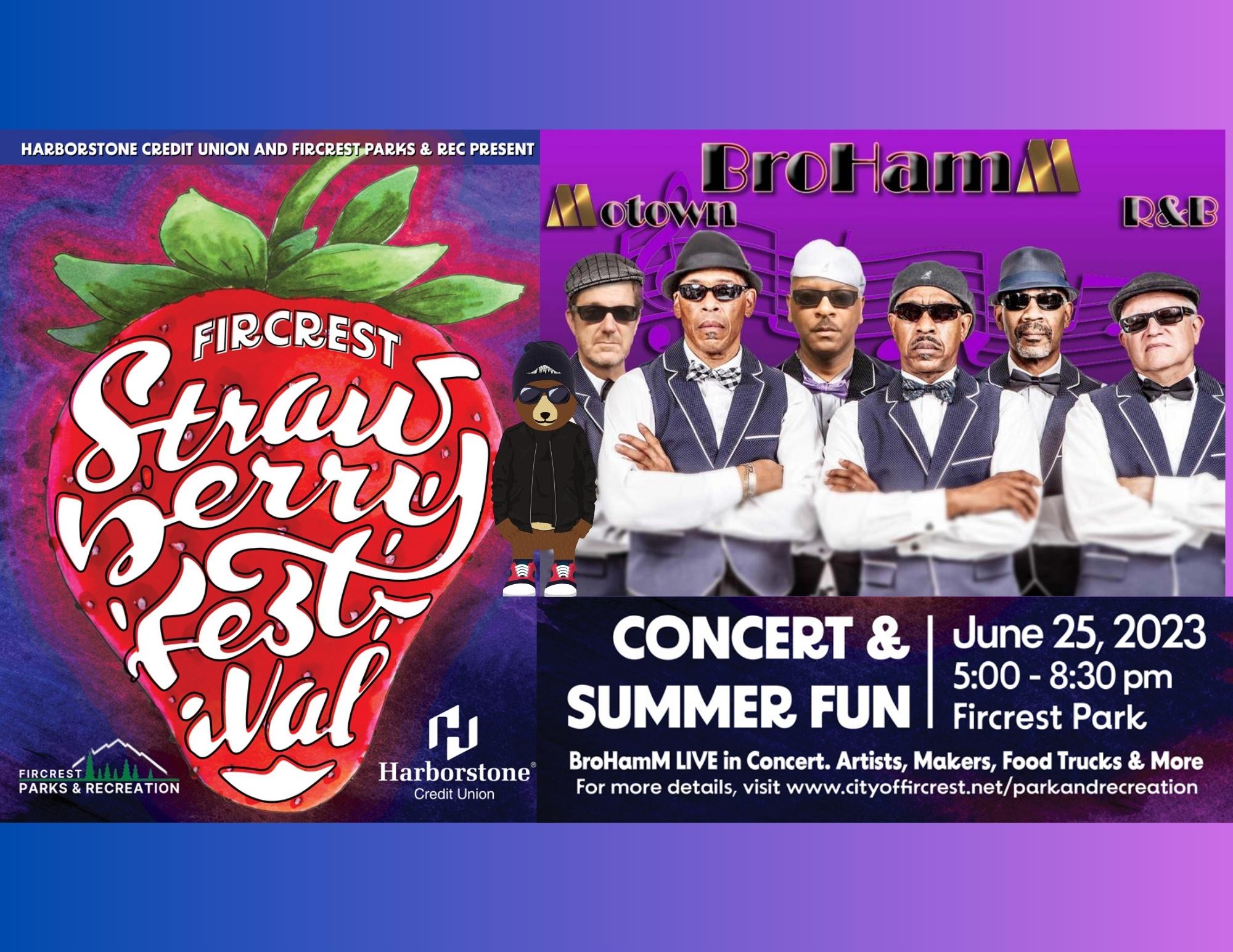 Strawberry Festival Concert Lineup Poster 2022