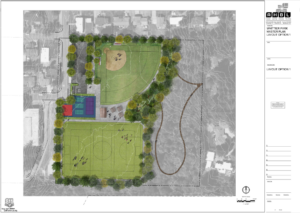 This is a rendering of Whittier Master Plan Concept A