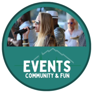 Events Community & Fun Button linked to the Events Page