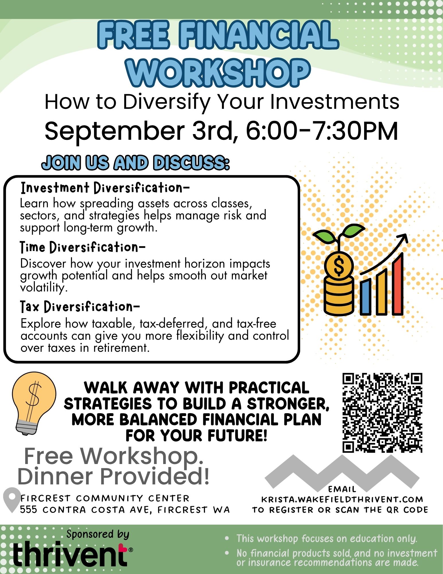 Financial Workshop – How to Diversify Your Investments